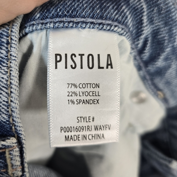Pistola Ally Raw Hem High Waist Crop Bootcut Jeans 32 Wayfarer Vintage - Picture 9 of 10